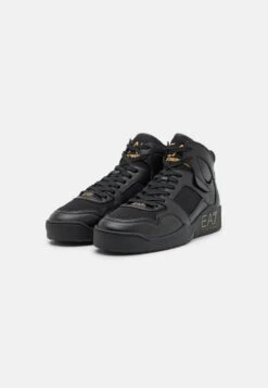 EA7 Emporio Armani New Basket Mid Unisex - Sneakers Alte - Triple Black/Gold 9 EA7 Emporio Armani New Basket Mid Unisex - Sneakers Alte - Triple Black/Gold -Vendite Lloyd 838d67e1067a4091a51cd057d3e5c620