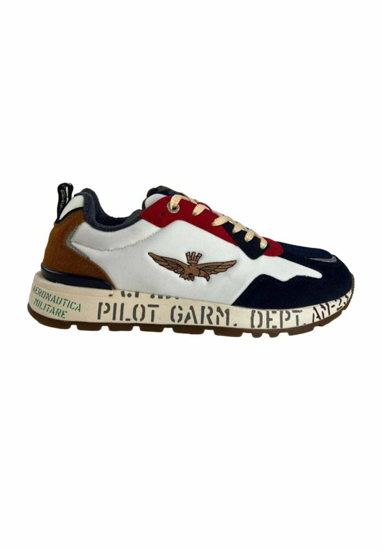 Aeronautica Militare Sneakers Basse - Bianco Blu Marrone 3 Aeronautica Militare Sneakers Basse - Bianco Blu Marrone